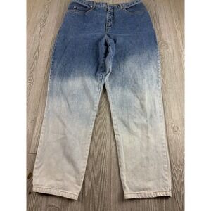 Repair Jeans Womens 16/17 Two Toned Blue Denim High Rise Straight Leg Vintage